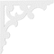 Ekena Millwork Vienna Architectural Grade PVC Bracket, 5/8"W X 22"D X 22"H BKTP01X22X22VI - alternate 4